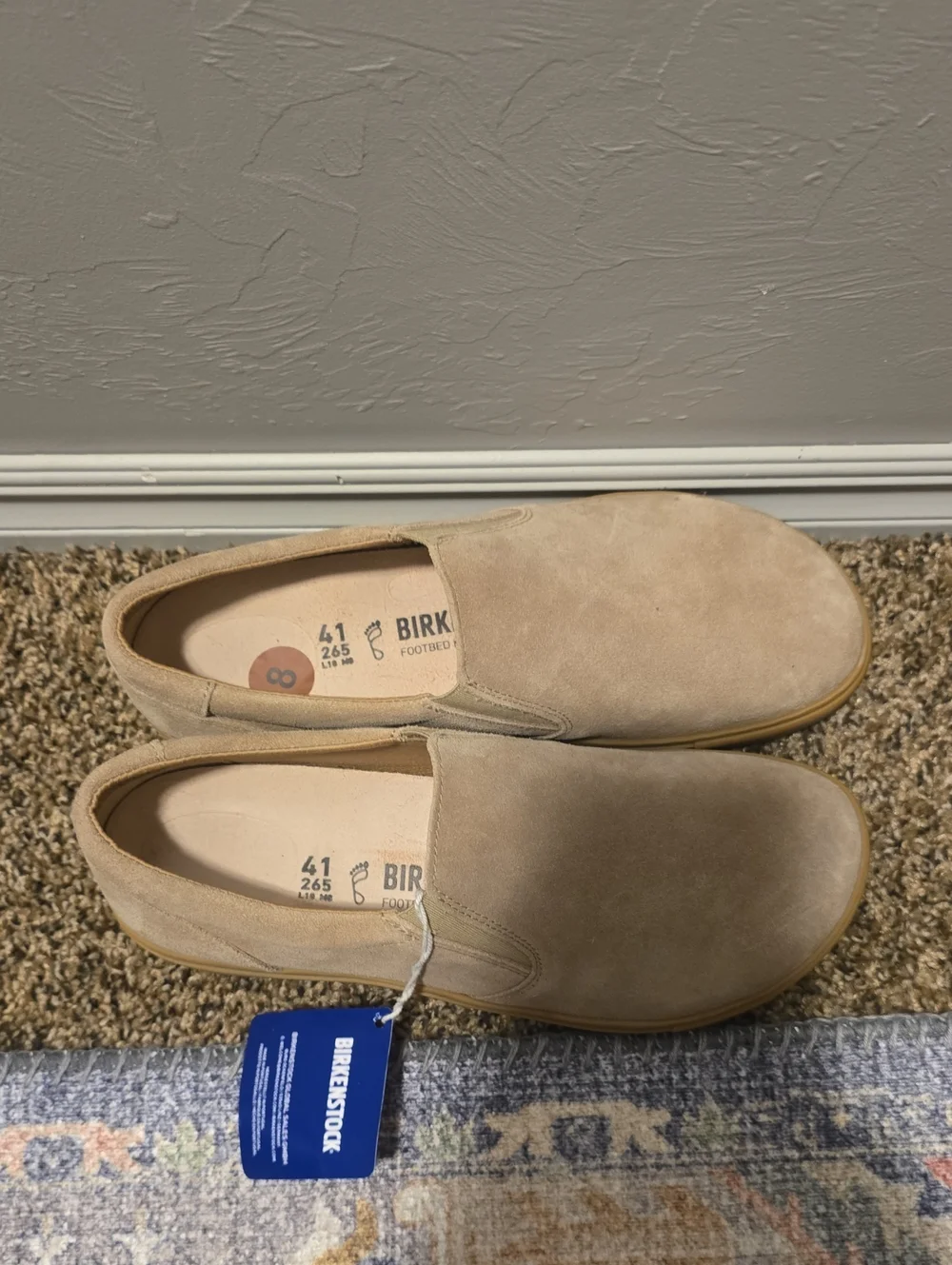 Men's BIRKENSTOCK Oswego Suede Leather Sneakers 41 (8)